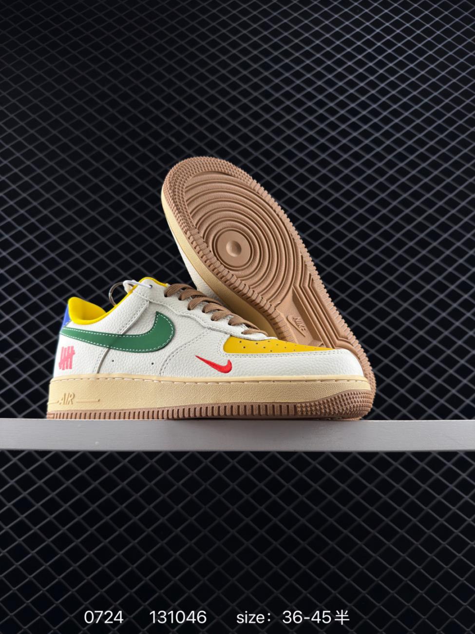 Originals overseas limited release Nike Air Force 1 07 Low UN co branded colorful splicing Air Force One low top sports shoe Shoes Sneakers