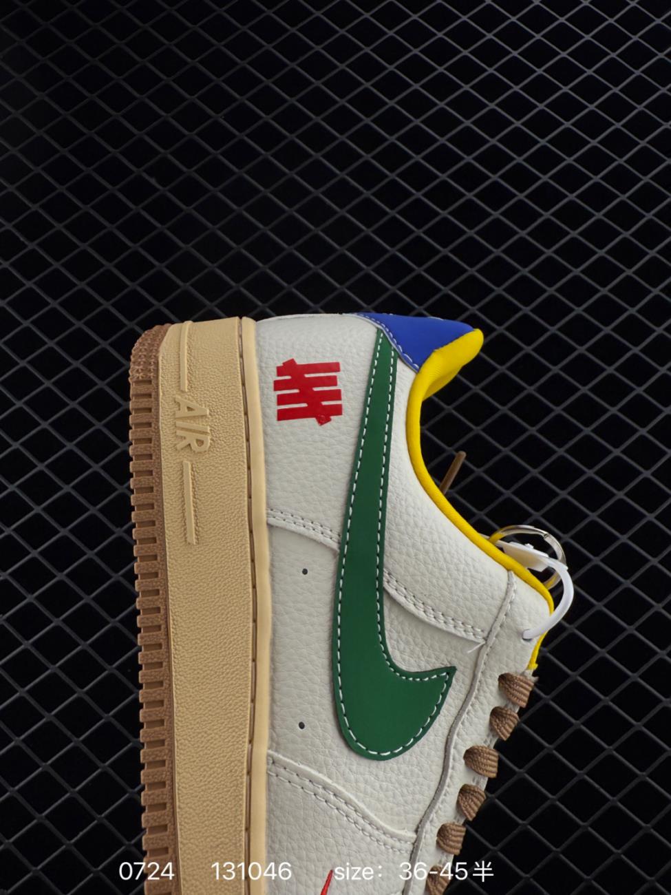 Originals overseas limited release Nike Air Force 1 07 Low UN co branded colorful splicing Air Force One low top sports shoe Shoes Sneakers